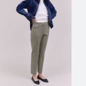 NEW H&M Cropped Green Trouser